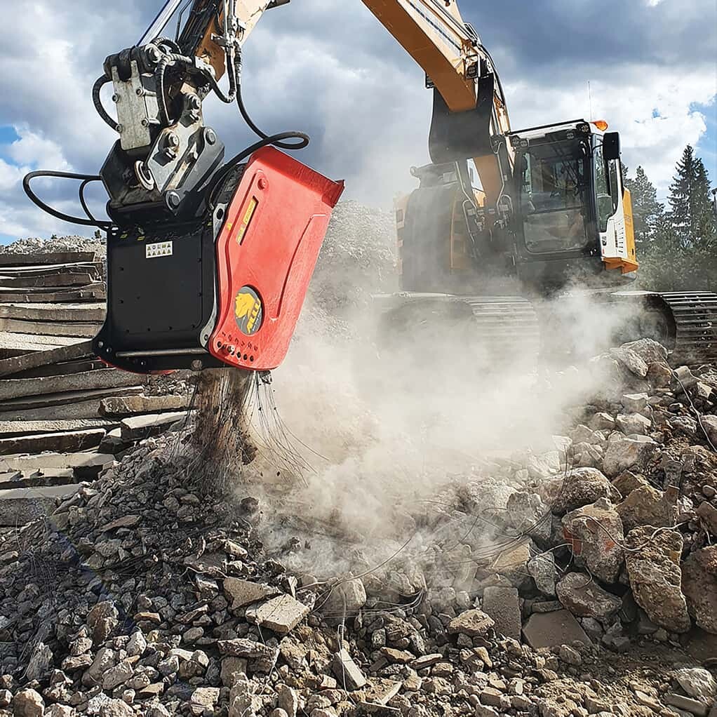 ALLU Bucket crushing screening asphalt