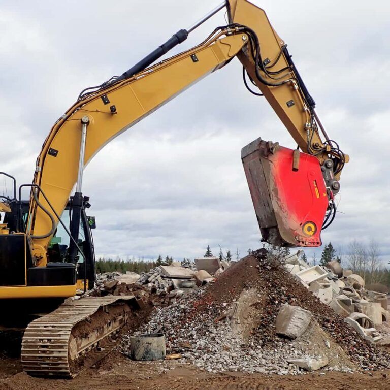 ALLU Transformer crushing bucket