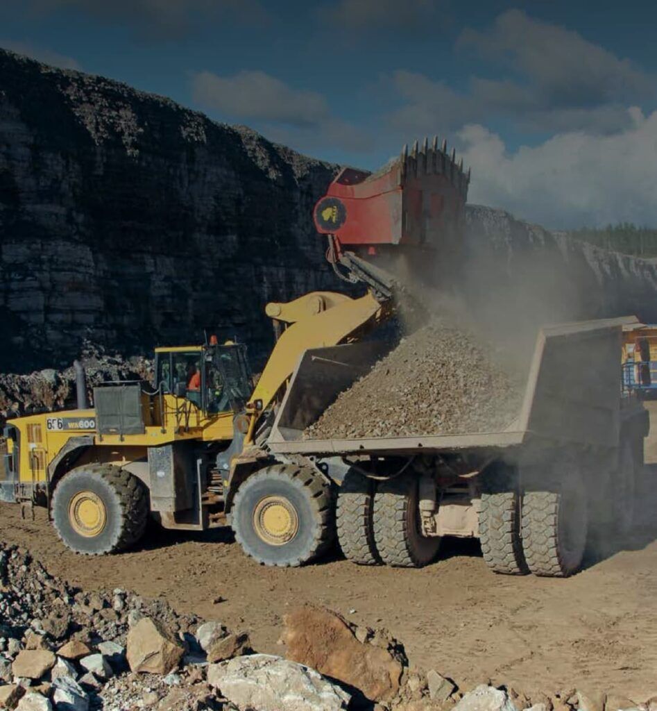 ALLU screener and crusher working