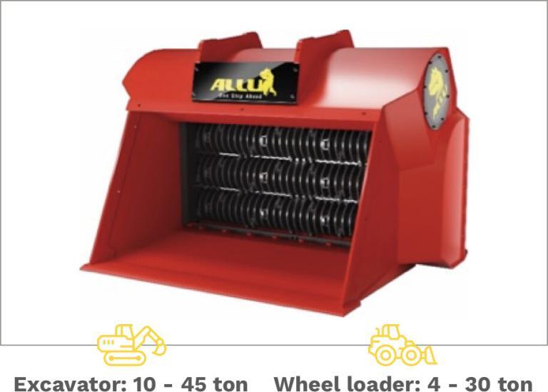 ALLU SCREENING BUCKET DSERIES ALLU Screening and crushing Buckets