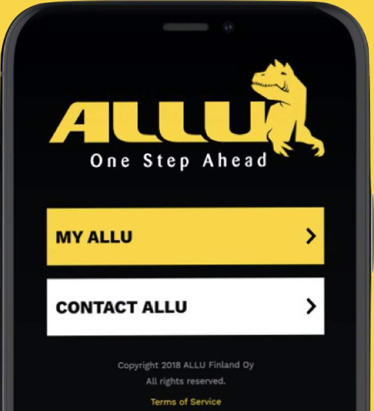 ALLU One Step Ahead mobilapp