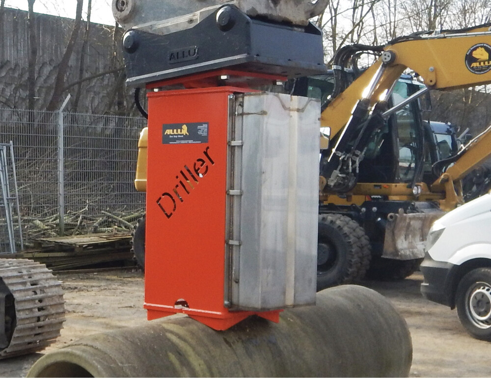 ALLU Driller Anbaugeräte an Bagger und Radlader